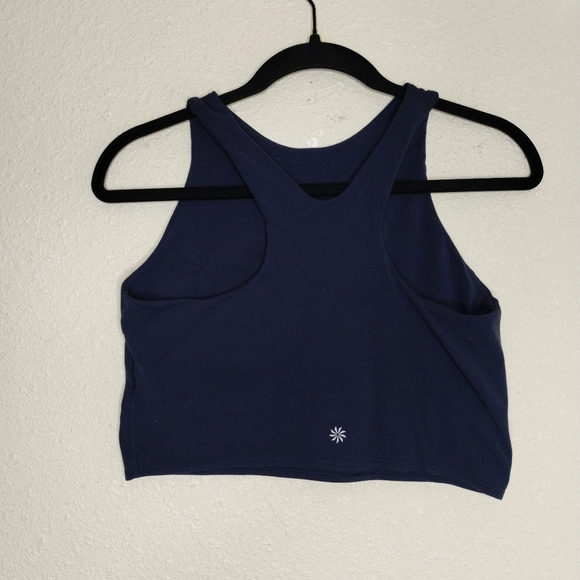 Athleta Conscious Crop Bra A-C In Navy Women's Size Medium - Picture 3 of 4
